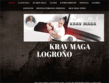 Tablet Screenshot of kravmagalarioja.com